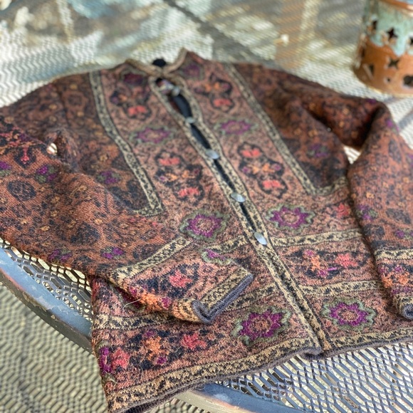 Invisible World 100% ALPACA CARDIGAN SWEATER size xs - Picture 4 of 14